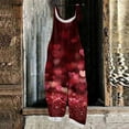 thumbnail image 3 of Fgvctg Womens Valentine's Day Jumpsuit Wide Leg Pant Dressy Overalls Love Heart Graphic Sleeveless Date Night Spaghetti Straps Jumpsuit Rompers Bib Overalls Plus Size Sprimg Pants With Pockets Red M, 3 of 5