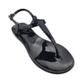 thumbnail image 3 of Jelly Sandals for Women Pearl Open Toe Flip Flops Summer Flat Beach Rain Shoes, 42, 3 of 4