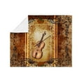 thumbnail image 4 of CafePress - Wonderful Violin On A Frame Throw Blanket - Soft Fleece Throw Blanket, 50"x60" for All Ages, 4 of 5