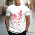 thumbnail image 2 of Wyobmus Mens Mother'S Day T Shirt Stretch Short Sleeve Active Crew Neck T Shirt Loose Fit Printing Casual Tees M-3X B-White, 2 of 5