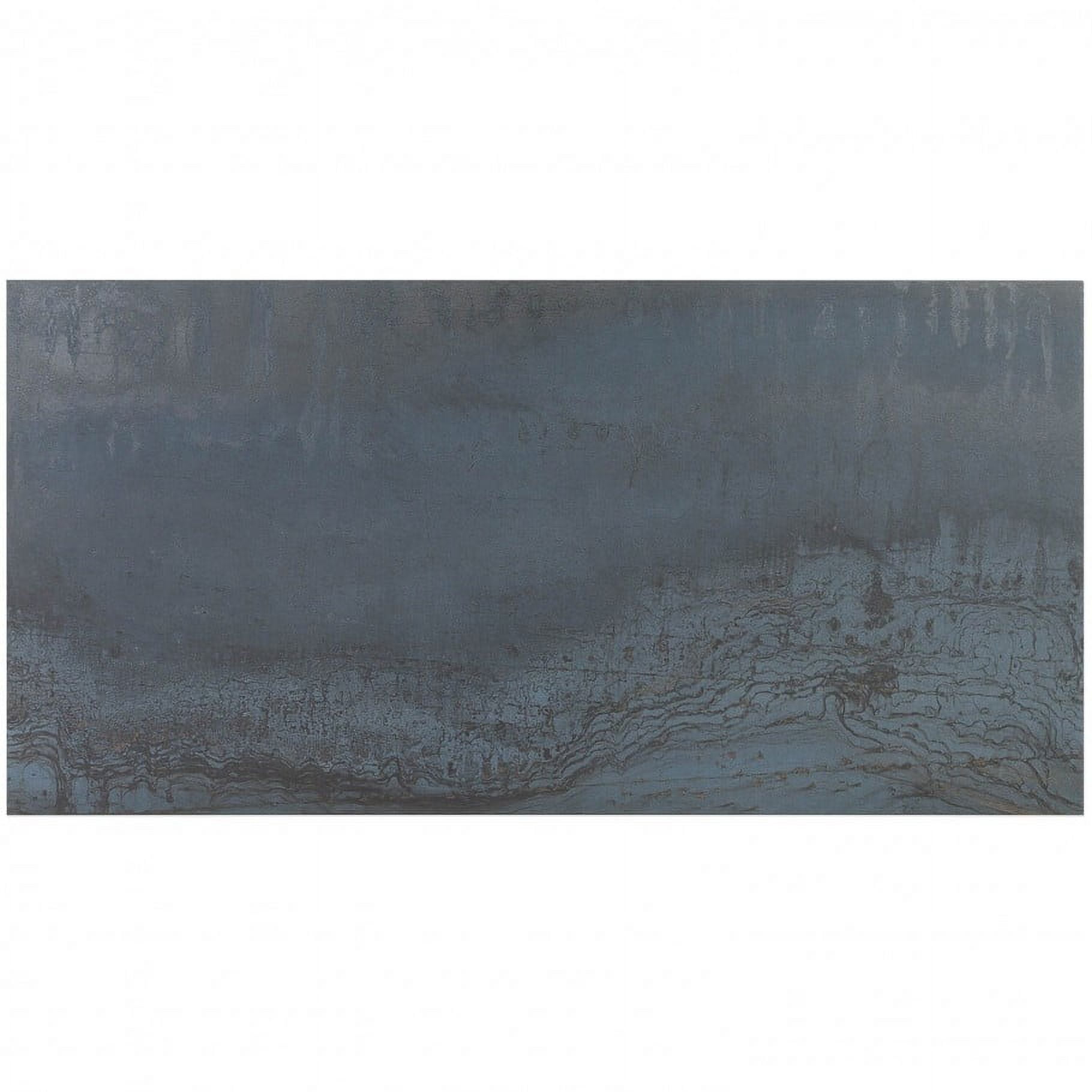Bond Tile Alloy Steel Blue 12 in. x 24 in. Matte Porcelain Tile (8 Pieces 15.49 Sq. Ft. / Box)