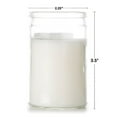 thumbnail image 3 of Short Unscented Jar Candle, White, Single, 3 of 5