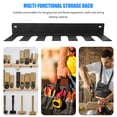 thumbnail image 2 of Shisuyan Wall Mount Tool Organizer Storage Rack Iron Black 1Pack 15.7x3.9in, 2 of 9