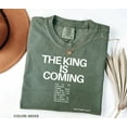 thumbnail image 3 of Jesus Christian Shirt – Comfort Colors Tee | The King is Coming, Forgiven, Yeshua, Jesus Saves, 3 of 8