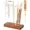 Square Brown B, variant on 2 in 1 Incense Holder with 7.8" & 5.9" Glass Jars, Large Incense Holder for Sticks, Upside Down Incense Burner with Ash Catcher & Storage - 20 Incense Sticks & Brush