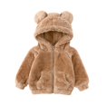 thumbnail image 2 of Sudaderas con capucha gruesas Zulema con bolsillos Marrón 120cm, 2 of 8