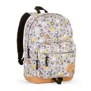 No Boundaries Grey Emoji Suede Bottom Backpack