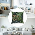 thumbnail image 5 of BANET  Forest Green Throw Pillow Cover Set of 2, Camouflage Pattern of Palm Leaves Tropical Nature Themed Foliage, Decorative Square Covers for Couch Bed &amp; Sofa,Sage Green Pale Green 12x12in, 5 of 7