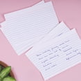 thumbnail image 7 of BAZIC Ruled Index Cards 4"X6" 2400 Count, White Ruled Lined Flashcards, 7 of 7