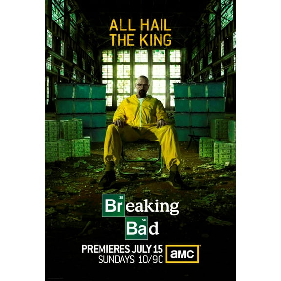 Breaking Bad Poster All Hail The King 27Inx40In for any room 27x40 Square Adults Best Posters