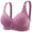 Purple, variant on Penkiiy Women Bras Woman's Fashion Bowknot Printing Comfortable Hollow Out Bra Underwear No Rims Beige Bras