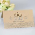 thumbnail image 3 of 100 Uds. Hueco Eid Mubarak para asiento Mesa tarjeta Ramadán papel nombre Placecard Suppl, 3 of 5