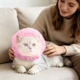 thumbnail image 2 of Dog Mesh Head Cover,Breathable Mesh Pet Head Cover for Small Dogs and Cats,Head Protector and Face Guard,Elastic Hood Net Anti Eating Protector for Outdoor Walk, 2 of 7