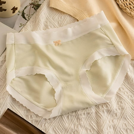 Womens Underwear Bikini Seamless Underwear High Waisted No Show Panties Underpants Cotton High Waisted High Waist Stretch Briefs Base Low Rise Thong with Lace Panty Lace Seamless No Show Undies