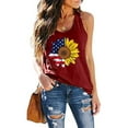 thumbnail image 2 of Dyegold 4th Of July Tank Tops For Women Summer Sleeveless American Flag Shirt Loose Casual Patriotic Graphic Tee Tops Tshirt, 2 of 4