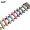 thumbnail image 6 of Parrot Ladder, Wooden Ladder with Colorful Beads Steps Climbing Bridge Bird Cage Play Toy for Conure Parakeet Budgie Cockatiels Lovebirds, 6 of 8