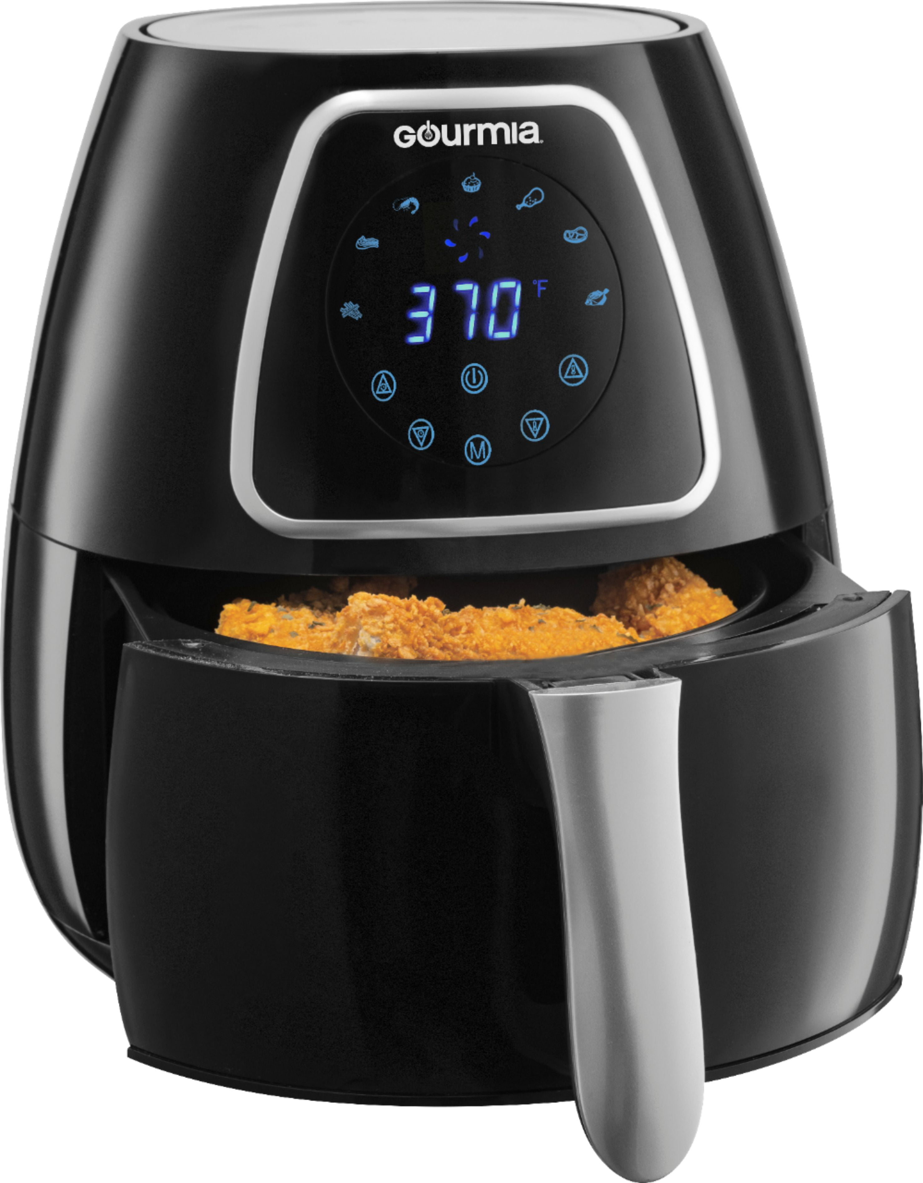 US Shipping Gourmia 4 Qt Digital Air Fryer with Guided Cooking, Black  GAF486