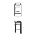 thumbnail image 5 of Modway Tahoe 3-Piece Outdoor Aluminum Bar Table Set in White, 5 of 7