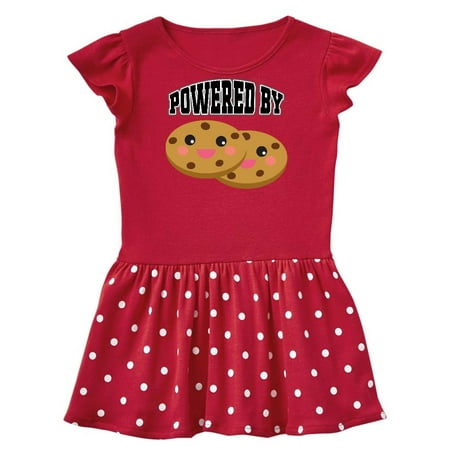 

Inktastic Powered by Cookies Gift Baby Girl Dress
