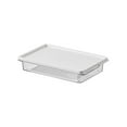 thumbnail image 2 of Hauiodp Flat Plastic Box for Kitchen&Refrigerator, Transparent Food Storage Container, Plastic Refrigerator Organizer, Fridge Storage Containers for Fruit, Yogurt, Snacks, 2 of 6