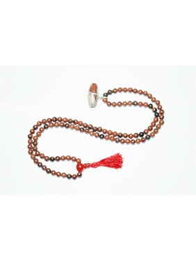 Mogul Meditation Mala Beads Red Agate Shiva Lingam Spiritual Japamala 108