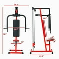 thumbnail image 7 of Resenkos Chest Press and Fly Machine for Pectoral and Shoulder Workouts - Red, 7 of 7