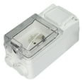 thumbnail image 1 of German Waterproof Outlet, 250V 16A Weatherproof In Use Socket High Impact Shell Toggle Switch  For Wet Rooms For Garden, 1 of 8