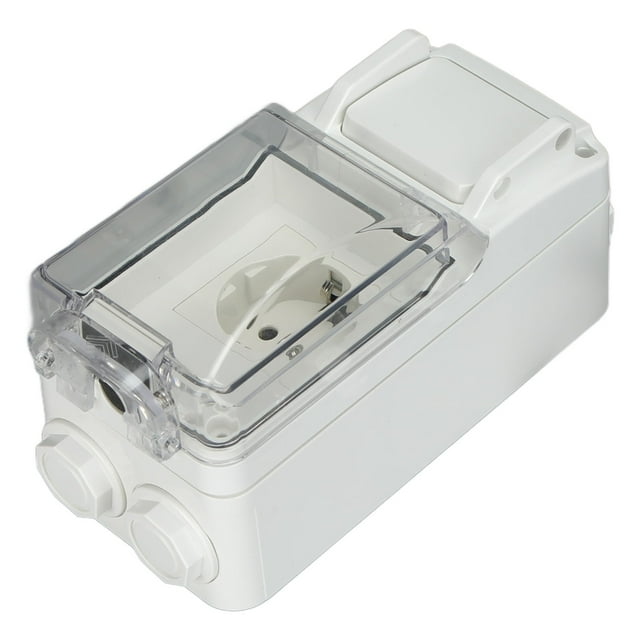 German Waterproof Outlet, 250V 16A Weatherproof In Use Socket High Impact Shell Toggle Switch For Wet Rooms For Garden