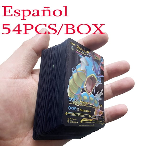 Tarjetas de Pokémon de 54 piezas, tarjetas de Metal V, Charizard PIKACHU, Golden Vmax, colección de juegos para niños, regalo de Navidad, 2022 Fivean unisex