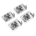 thumbnail image 3 of Soporte para escoba Jadeshay 4 piezas Acero inoxidable 304 Plata, 3 of 8