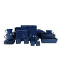 thumbnail image 1 of 10 Strawberry Street Nova Square 45 pc Dinnerware Set, Dark Blue, 1 of 4