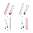 thumbnail image 1 of facefd Portable Nail Dryer Machine Home Travel Phototherapy Tools Lightweight Professional UV LED Lamp Mini Gel Light Hexagonal/White, 1 of 9