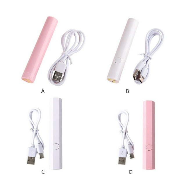 facefd Portable Nail Dryer Machine Home Travel Phototherapy Tools Lightweight Professional UV LED Lamp Mini Gel Light Hexagonal/White