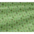 thumbnail image 4 of oneOone Cotton Jersey Sulu Green Fabric Triangle Geometric Quilting Supplies Print Sewing Fabric By The Yard 58 Inch Wide, 4 of 4