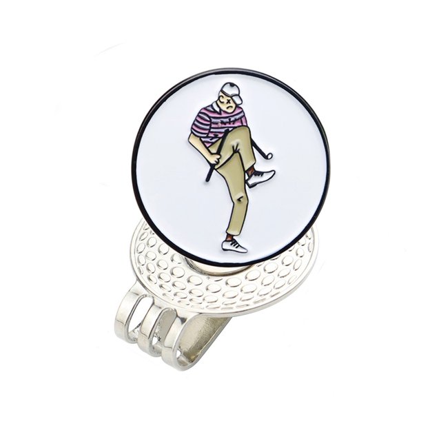 Golf Hat Clip Ball Hat Clip Marker Magnetic Removable Creative Patterns Golf Ball Position Mark Golfer Gift Golf Accessories Icon D