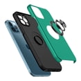 thumbnail image 4 of For Apple iPhone 14 PRO 6.1" CHIEF Oil Painted Magnetic Ring Stand Hybrid Case Cover - Dark Green, 4 of 6