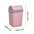thumbnail image 6 of JMYHOAM Plastic Trash Can Household Flip-top Odor-blocking Trash Can Plastic Flip-top Large-capacity Trash Can 10L Garbage Cans for Kitchen, Office, Dorm, Bathroom, 6 of 6
