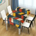 thumbnail image 4 of Yayeee Tablecloths 54" x 54" Rectangle Wrinkle Resistant Party Table Cover, Red Geometric, 4 of 8