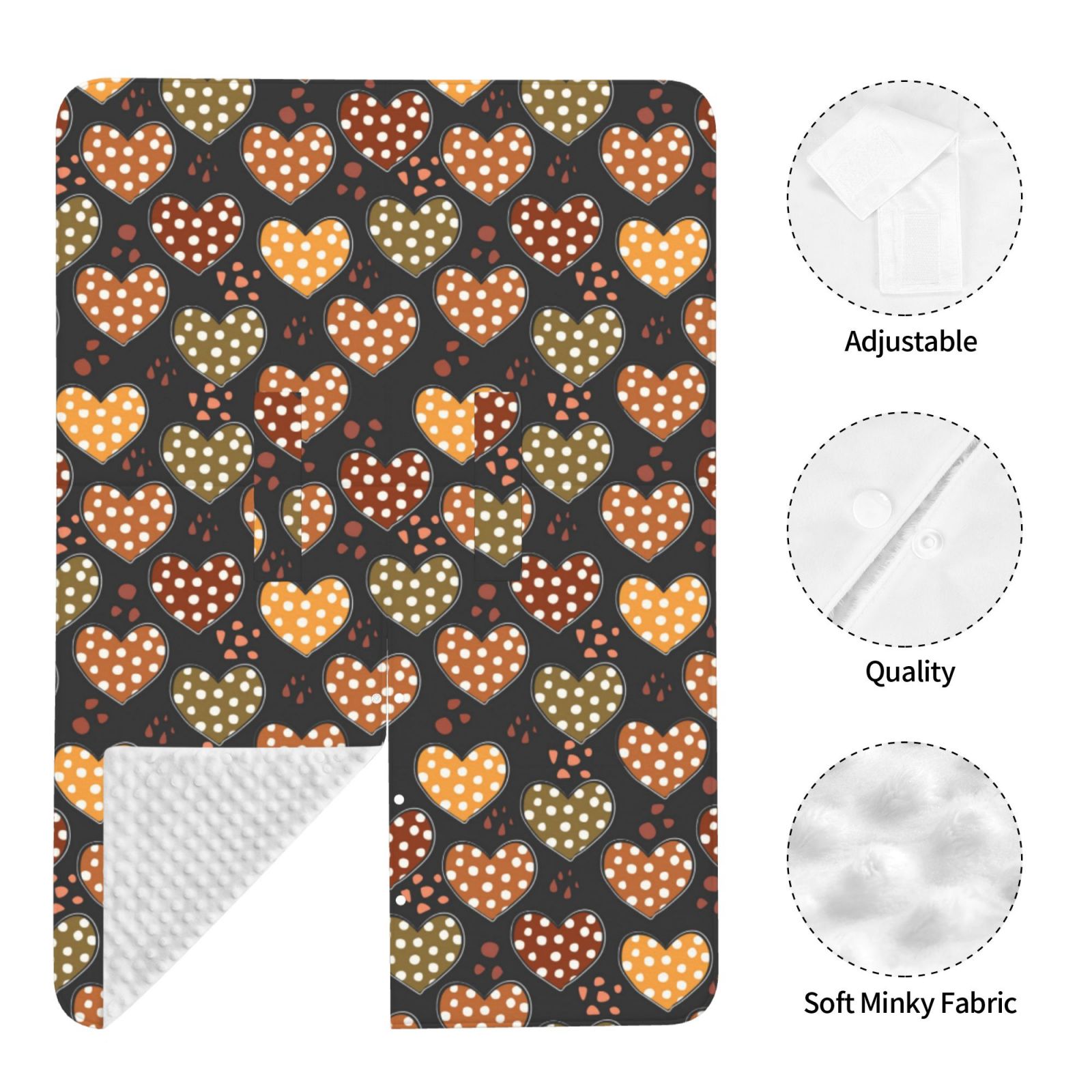 Naloa Heart Baby Car Seat Cover, Breathable Baby Carrier Cover, Multiuse Baby Carrier Cover & Nursing Breastfeeding Cover