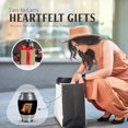 thumbnail image 5 of JAGASY Lion Urn for Ashes for Siblings, Black Small Urns for Human Ashes Keepsake for Women & Men, Yellow Lion Decorative Urns for Brother, Memorial Mini Cremation Urn for Sister, (3 Inch), 5 of 7