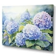 thumbnail image 2 of Designart "violet Hydrangea Tranquil Watercolor Garden" Floral Canvas Wall Art, 2 of 5