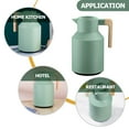 thumbnail image 3 of FONDOTIN Hot Water Kettle Insulated Kettle Glass Green Simple Style 1Set, 3 of 8