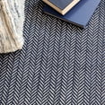 thumbnail image 5 of Dash & Albert Herringbone Handwoven Cotton Rug, 2' x 3', Indigo, 5 of 6