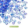 thumbnail image 3 of Uxcell 25000 Pcs Transparent Dark Blue Resin Flatback Rhinestone SS16 4mm Resin Non Hotfix Rhinestones for Crafts DIY Design, 3 of 5