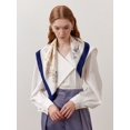 thumbnail image 3 of Silkworm Silk Large Square French Retro Scarf Mother Sun Protection Summer Women‘s Gift, 3 of 7