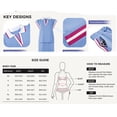 thumbnail image 7 of Women Color Block 2 Pieces Set Cap Sleeve V Neck Polo Tiops and Tennis Skirt Outfit Sets, 7 of 7