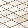 thumbnail image 4 of The Tile Life Banff 4" x4" Onice Bianco  Matte Porcelain Mosaic Tile Sample, 1 Piece, 4 of 14