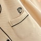 thumbnail image 4 of Conjunto largo de Rosa con bolsa vacía para pareja en casa Gibobby para Mujer pijama gruesos grandes Otoño e invierno Beige M, 4 of 5