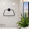 thumbnail image 4 of 304 Stainless Steel Capsule Towel Ring, Wall Mounted Napkin & Hand Towel Holder For Bathroom, Kitchen & Wash Basin, Space Saving Modern Design, Triangular (Matte Black Finish) Pack Of 1, 4 of 4