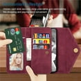 thumbnail image 5 of Wallet Case for Samsung Galaxy S21+ Plus (not s21) for Women, Shoulder Crossbody Purse Handbag Neck Strap Lanyard Cover with ID Card Holder Phone Case for Samsung Galaxy S21 Plus XK Wine, 5 of 18